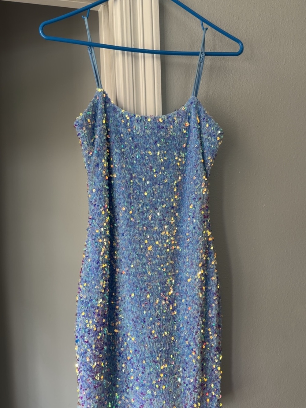 Girls' Sparkle Blue Sequin Dress - Kids